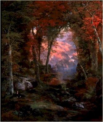 Thomas Moran Autumnal Woods oil painting image